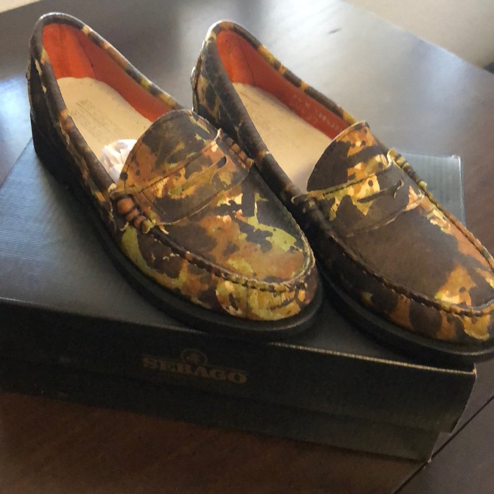 Beautiful Sebago Artisan Collection Camo Loafers